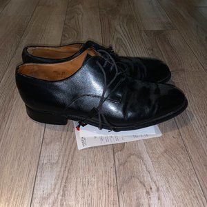 J.M. Weston Black Leather Dress Shoes